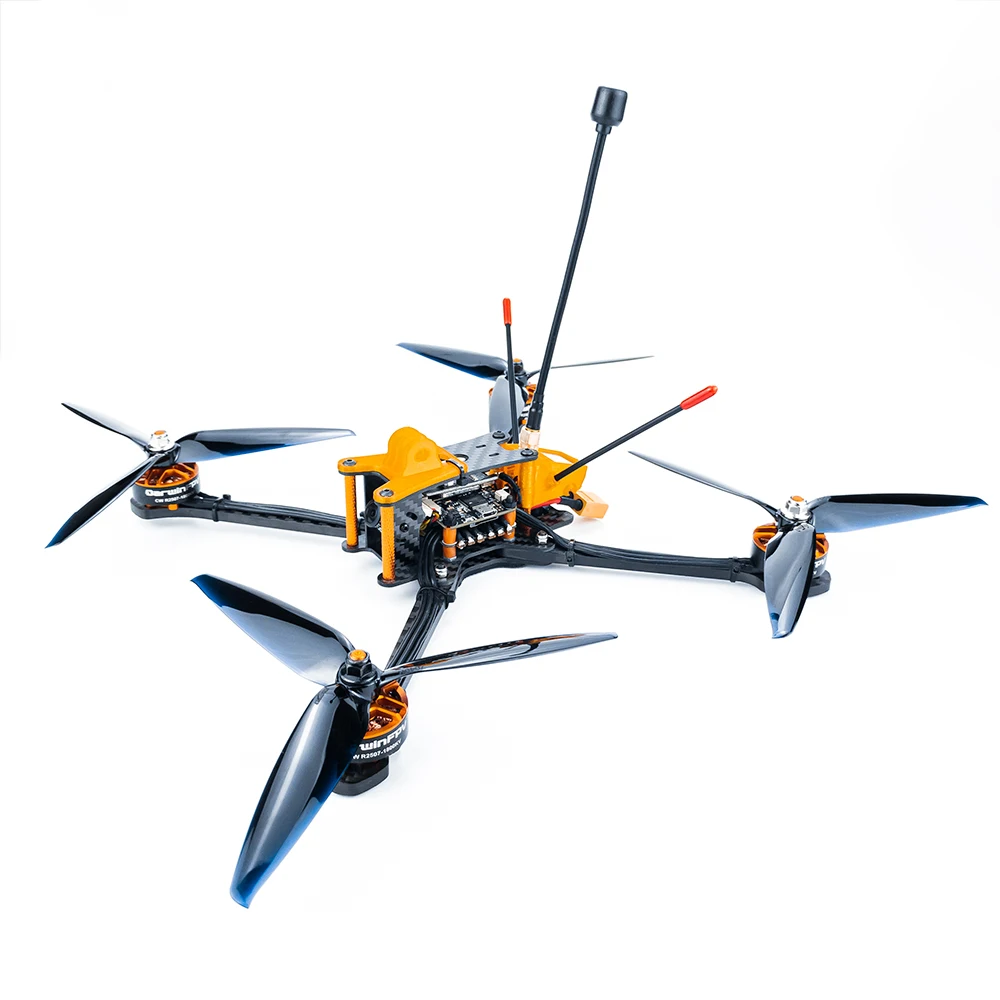 Дрон-Квадрокоптер DarwinFPV Tyro 129 S FPV Darwin129 280 мм 7 дюймов F4 OSD 50A BLHeli_S Dshot600 800 МВт 1500TVL |