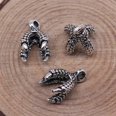 

Hot Sale 20pcs 15*9mm Talons Antique Silver Of Falcon Hawk Pendants For DIY Jewelry Making