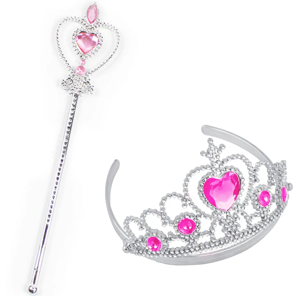 2 шт. девочка Королева Принцесса Корона тростника кристалл тиара Хэллоуин