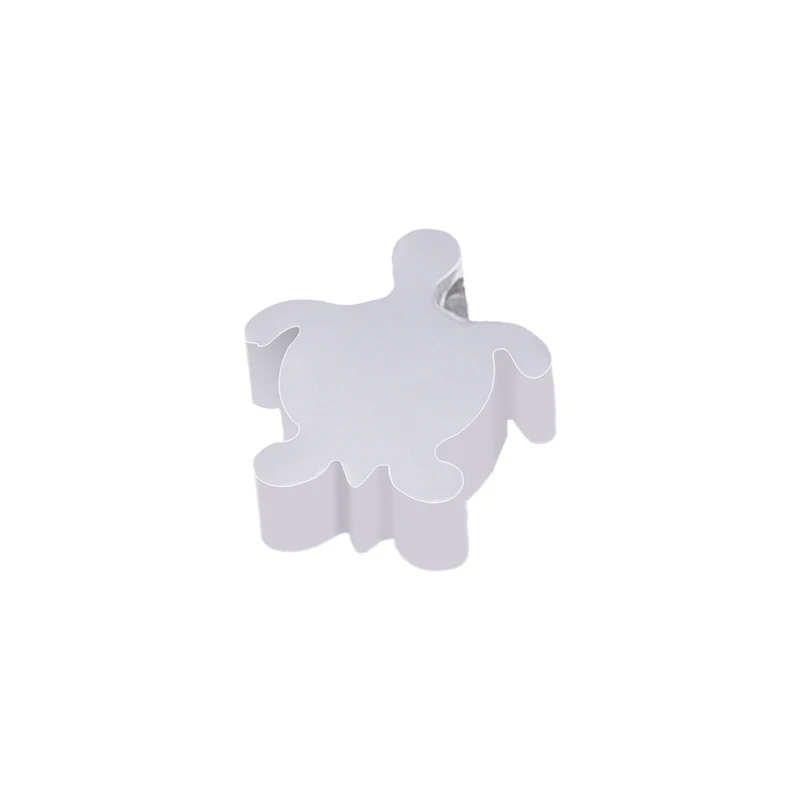 

10Pcs/Lot Stainless Steel Mermaid Tail Star Cross Charms Bead Handmade Heart Tortoise Pendant Necklaces Jewelry Accessories