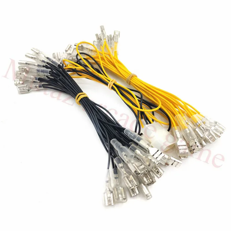 1 шт./лот аркадная кнопка светодиодный кабельный жгут 32 шт. * 6 3 мм быстрый разъем