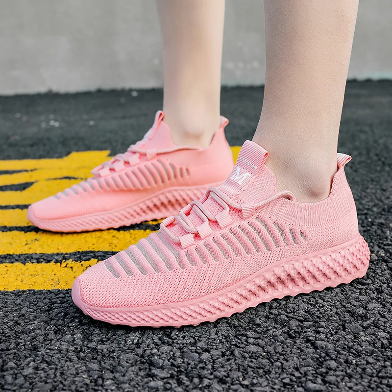 

New Women Shoes Casual Comfortable Mesh Breathable White Sneakers Woman Fashion Vulcanized Shoes Tenis Feminino Zapatillas Muje