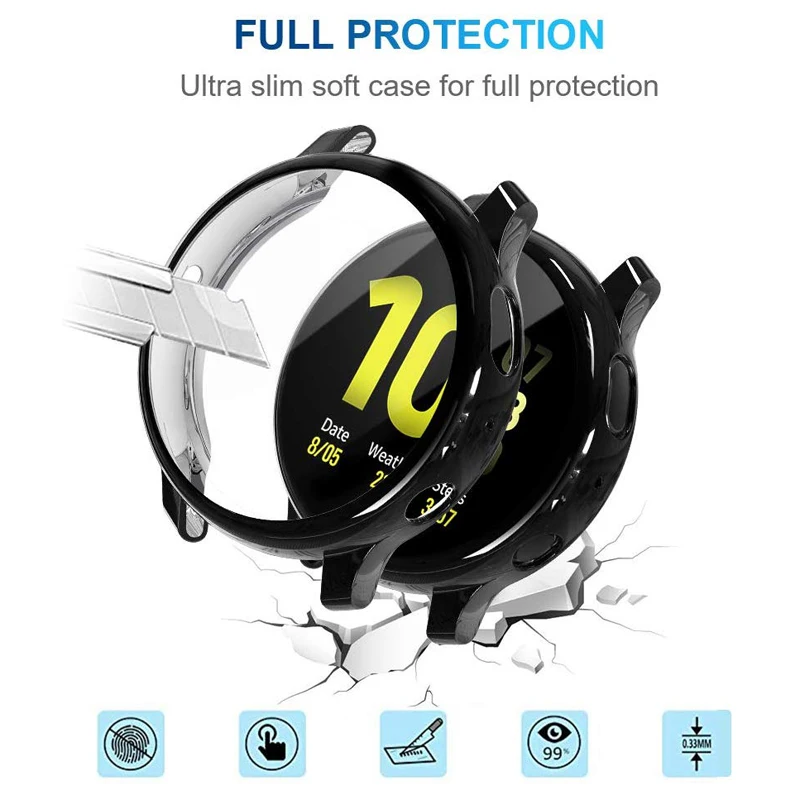 Мягкий чехол для Samsung galaxy watch active 2 44 мм 40 | Наручные часы