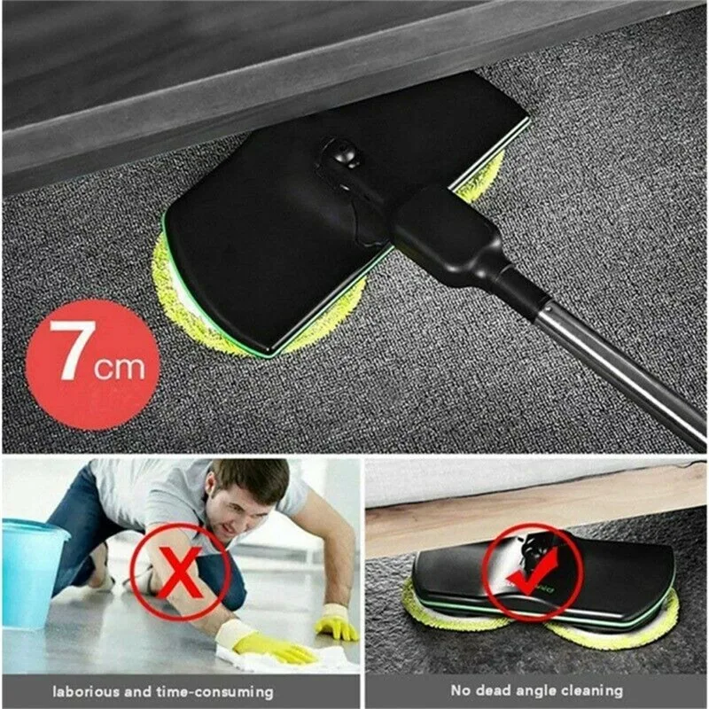 

360 Cleaning Electric Broom Easy Powder Swivel Mop Spray Magic Home Household Tool Electric Wireless Rotary Mop
