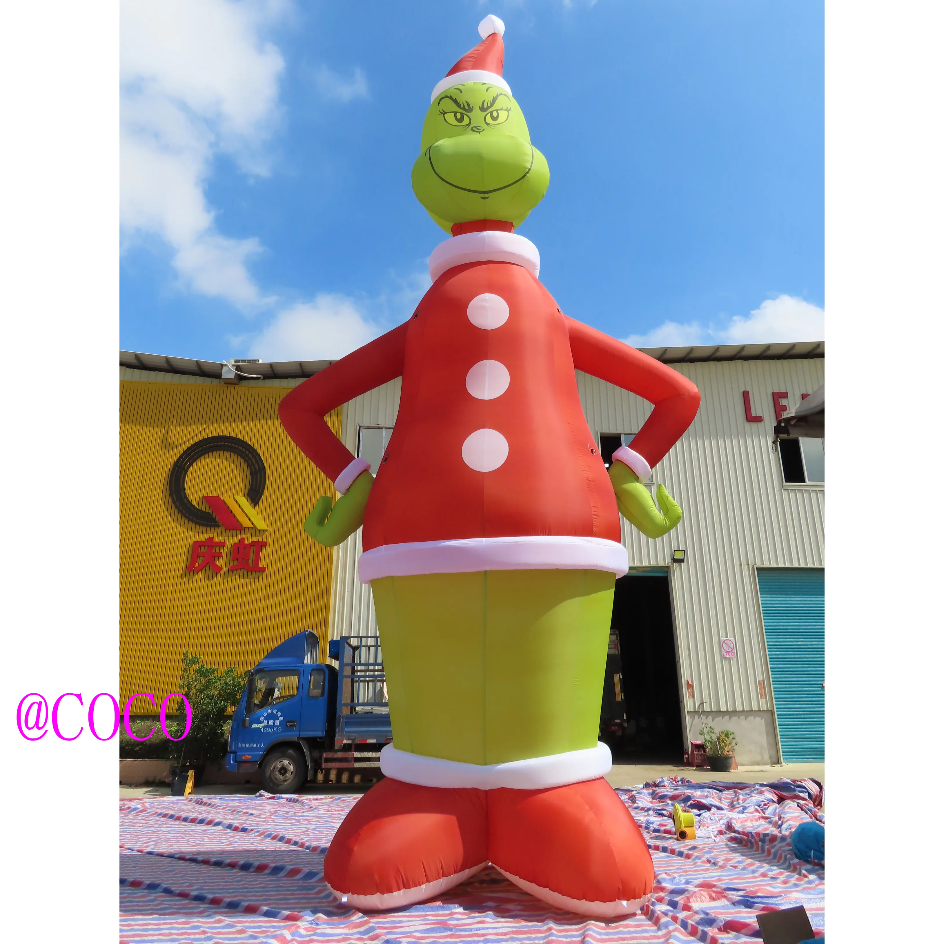 Бесплатная доставка по воздуху! 9 м высокий Рождественский уличный Гигантский