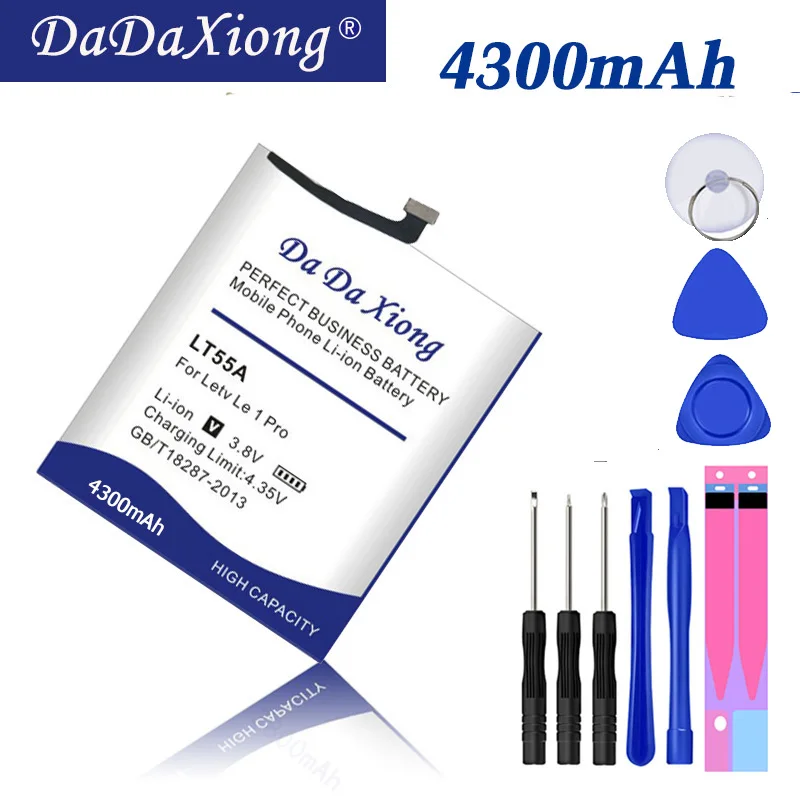 Аккумулятор для сотового телефона DaDaXiong 4300 мАч LT55A для tv 1 Le One Pro X800