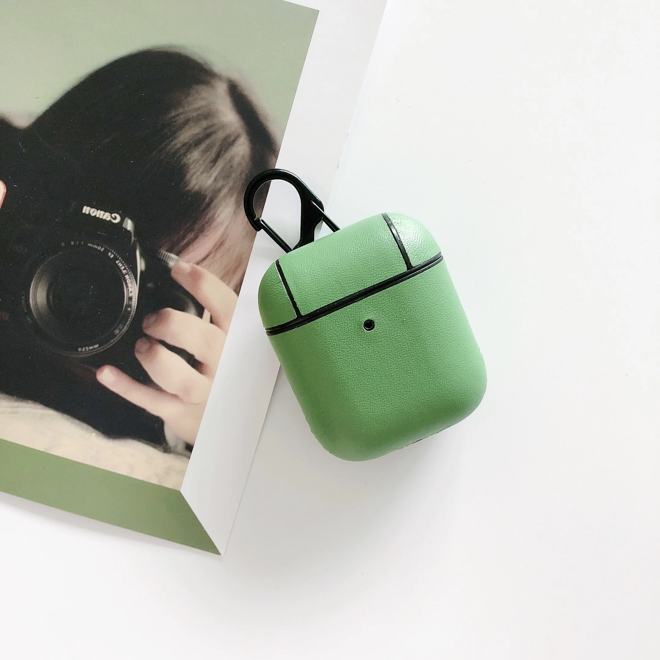 Модный чехол для Airpods 2 1 беспроводные bluetooth наушники из искусственной кожи