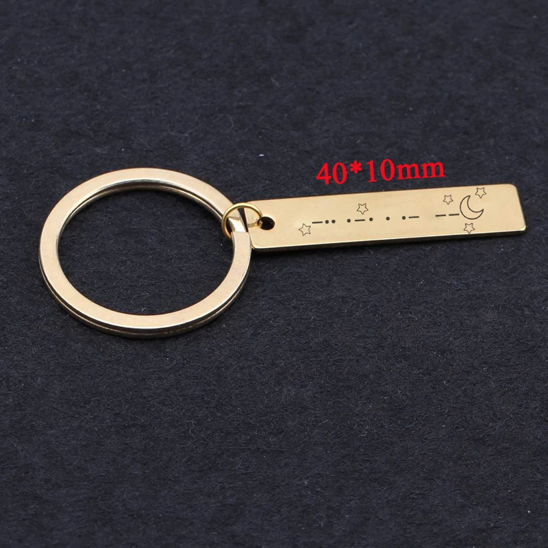Брелок с кодом Морзе ювелирные изделия из нержавеющей стали мечта пароль унисекс