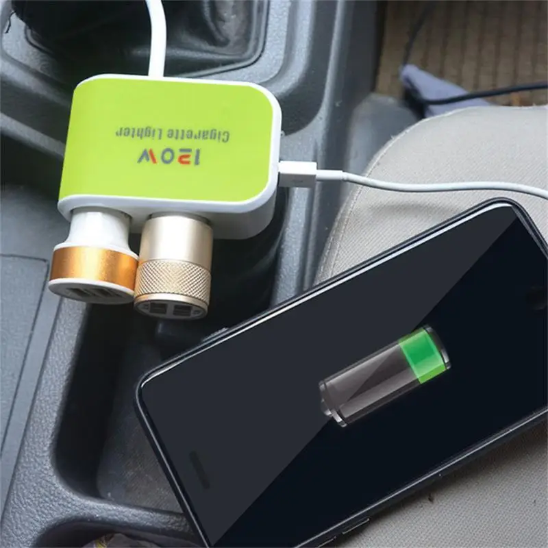 Автомобильное зарядное устройство с двумя USB-портами 12-24 В 120 Вт | Автомобили и