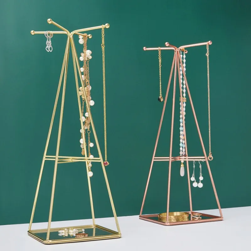 

Jewelry Organizer Stand Decorative Jewelry Holder Display Tree With Bottom Tray For Necklace Bracelet Earrings Women Accessory