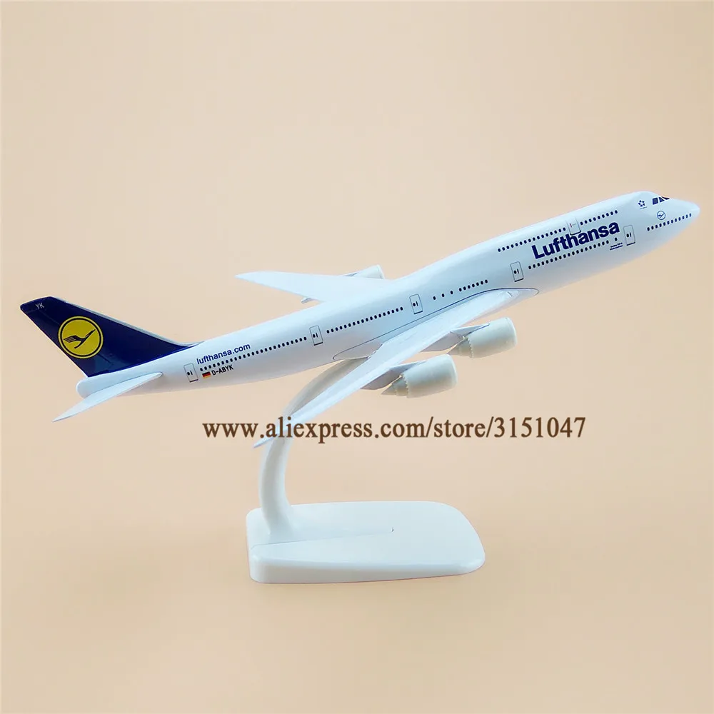 20 см модель самолета Air Lufthansa B747 Boeing 747 8 Airways Airlines металлический сплав литья под