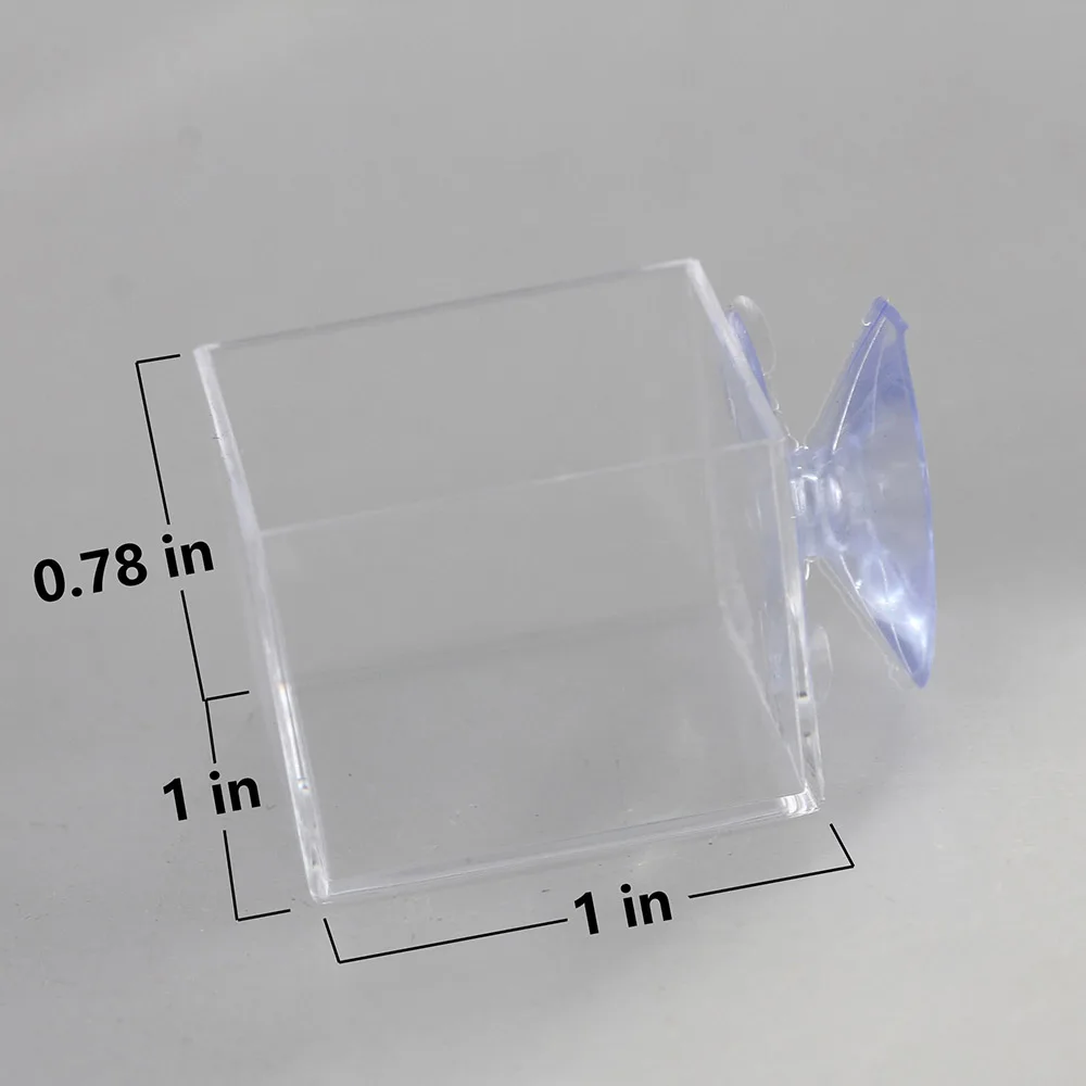 4 шт. мини миска для воды в виде насекомых прозрачная безвредная пластиковая