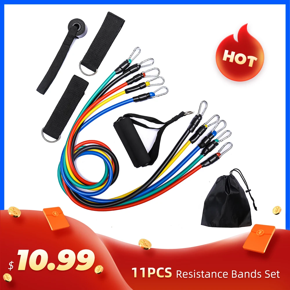 Набор эластичных лент для фитнеса набор резиновые ленты домашнего тренажерного