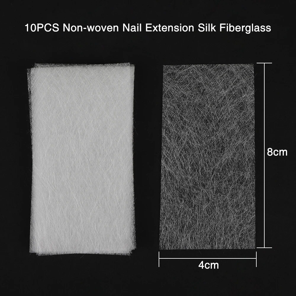 30 шт./лот нетканое шелковое волокно стекловолокно расширение здание УФ гель лак