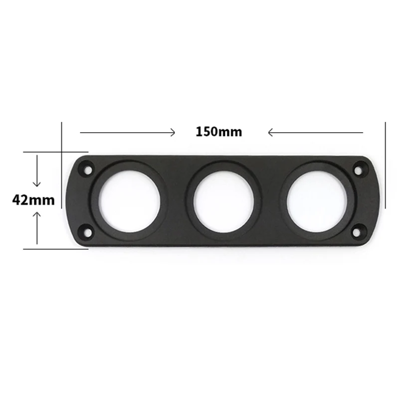 1pcs USB Charger Panel 1/2/3 Hole Car Power Socket Mounting Bracket Plate Frame For Ship Camping Motor Modification | Автомобили и
