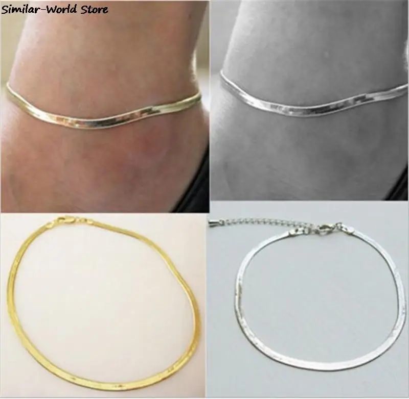 Ножной браслет женский золотистого цвета 1 шт. | Украшения и аксессуары