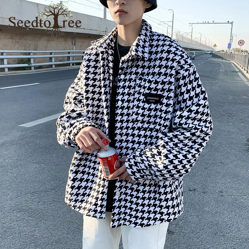 

Men's Jacket Loose Casual Fashion Retro Jacket Ins Korea Trend High Street Tooling Lapel Couple Top