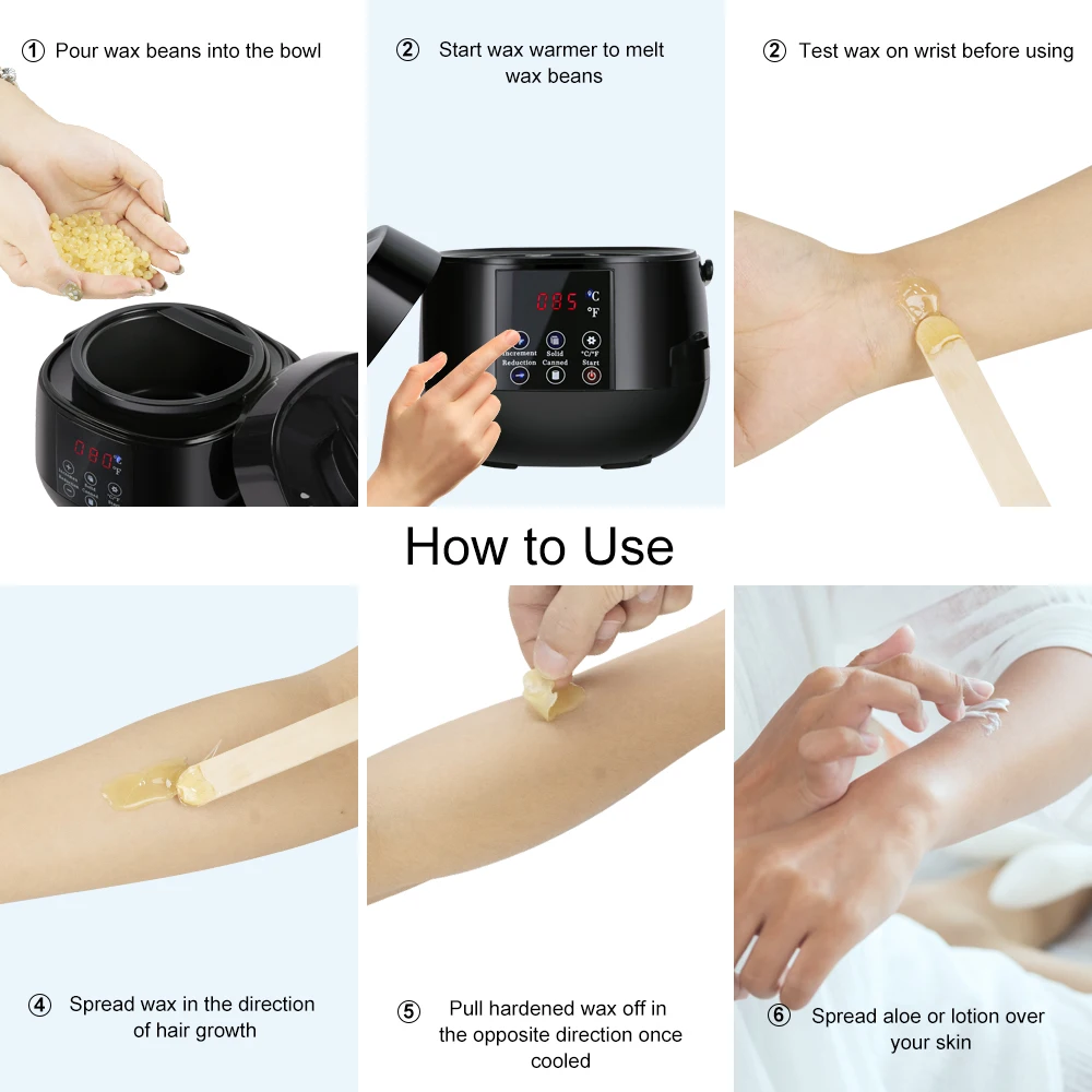 

Waxing-kit Wax Melts Hair Removal Machine Set Wax Pot melter Professional Hands Feet Care Paraffin chauffe Cire Epilation