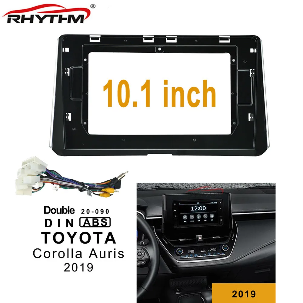 10 1 дюймовая Автомобильная панель для TOYOTA Corolla Auris 2019 один/двойной Din рамка Dvd