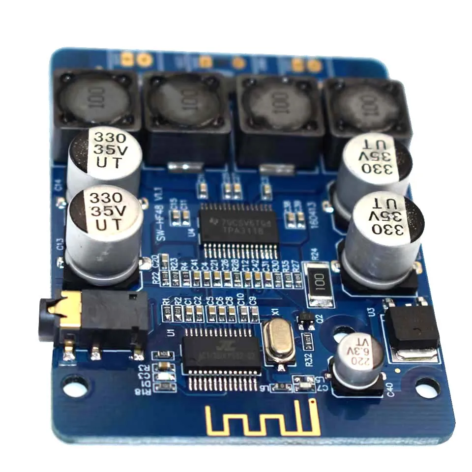 TPA3118 30 Вт + DC8-26V стерео Bluetooth цифровой усилитель плата AUX аудио 6-8ohm вход 3 5 мм