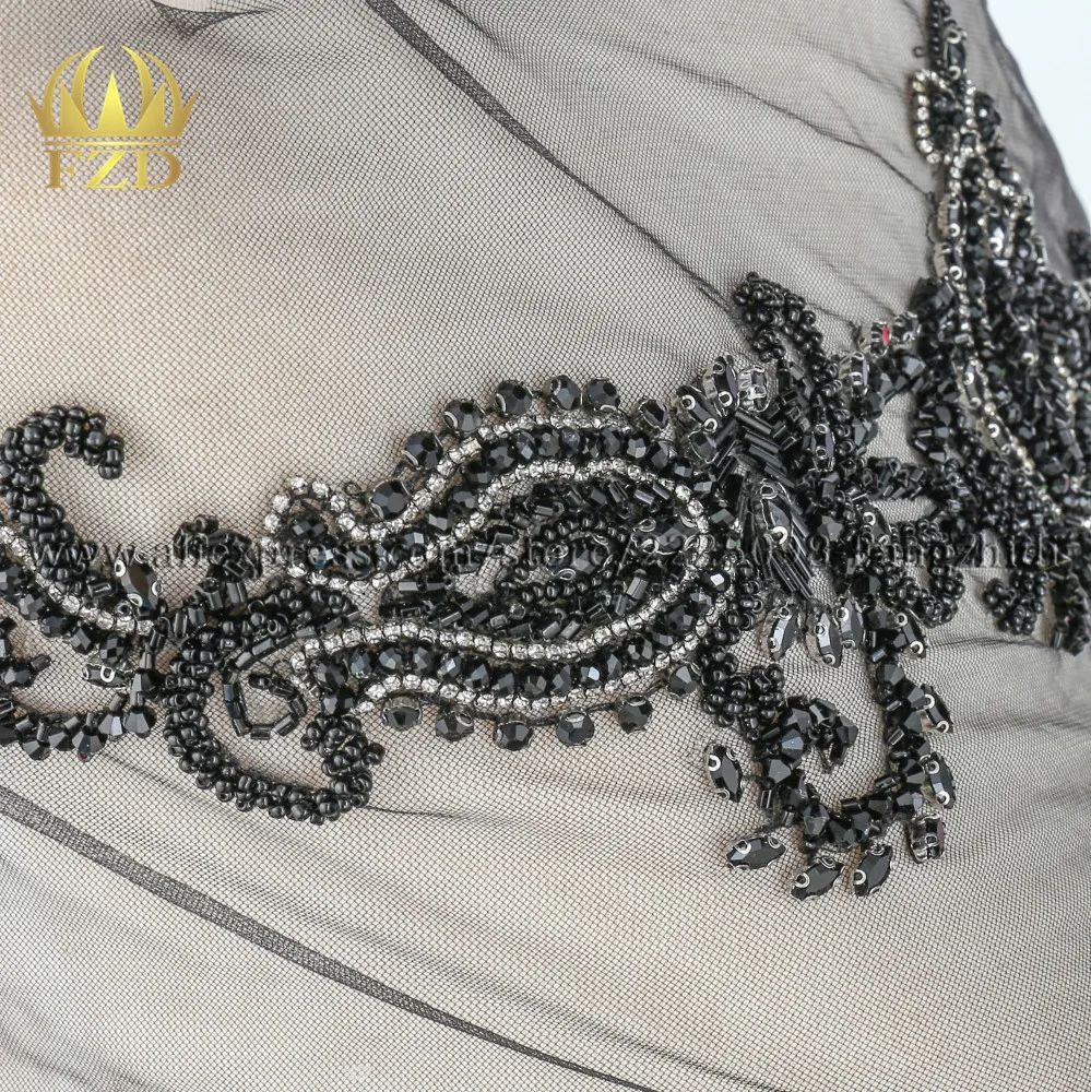 1 шт. ручная работа шитье на кристаллах с бусинами патчи аппликацией отделка