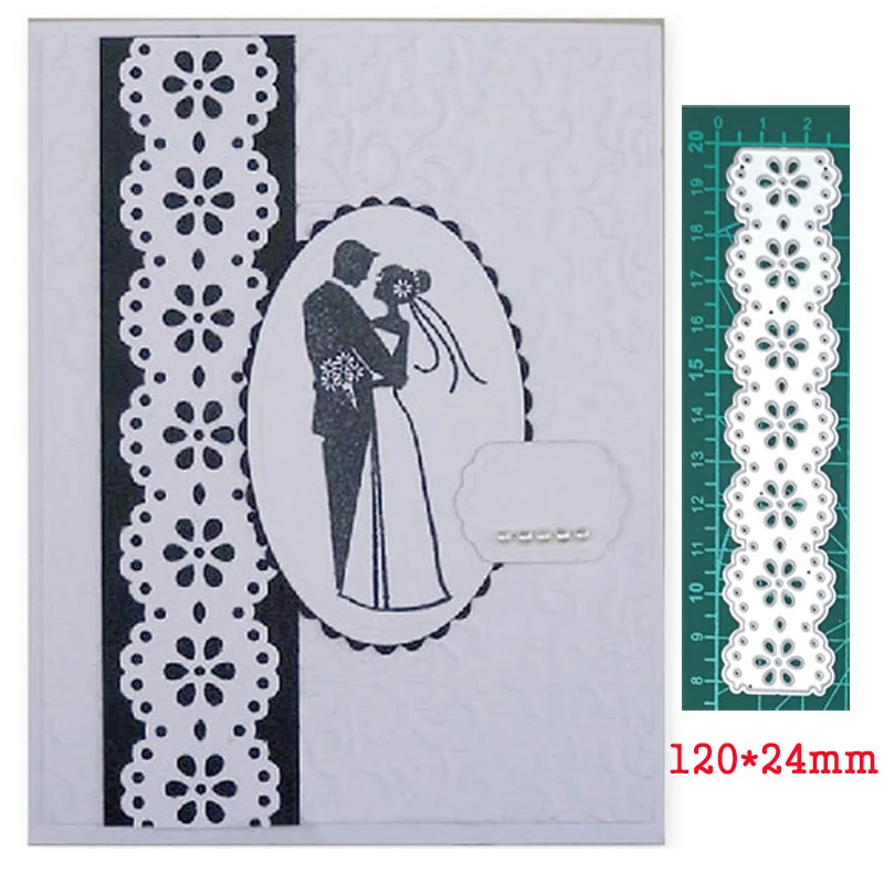 

Circle Flower Etched Lace Metal Cutting Dies For Stamps Scrapbooking Stencils DIY Paper Album Cards Decor Embossing 2020 New