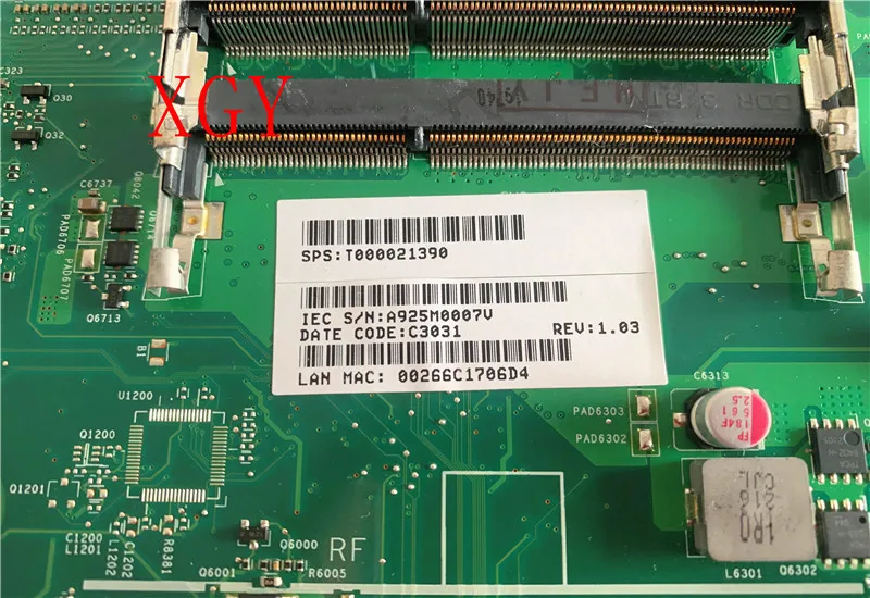 Материнская плата для ноутбука Toshiba Qosmio DX730 DX735 T000025040 6050A2468701-MB-A02 GeForce GT540M |