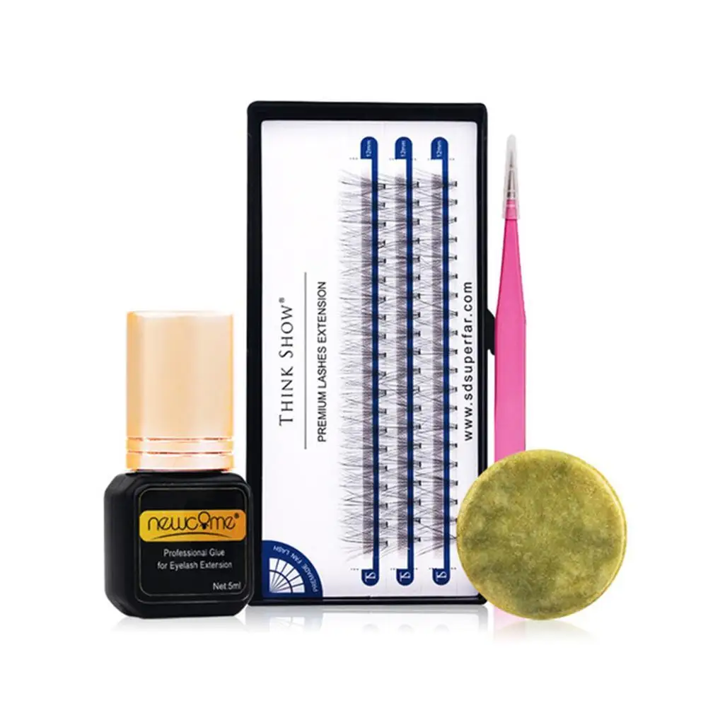 

4Pcs/Set Self-Grafting Eyelashes Extension Kit Eyelashes Extension Training Kit For Beginners Eyelash Extension Set Dropship