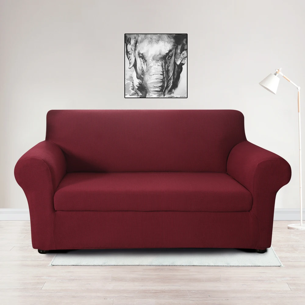 Жаккардовые эластичные чехлы для диванов одноцветные секционные Угловые мебели