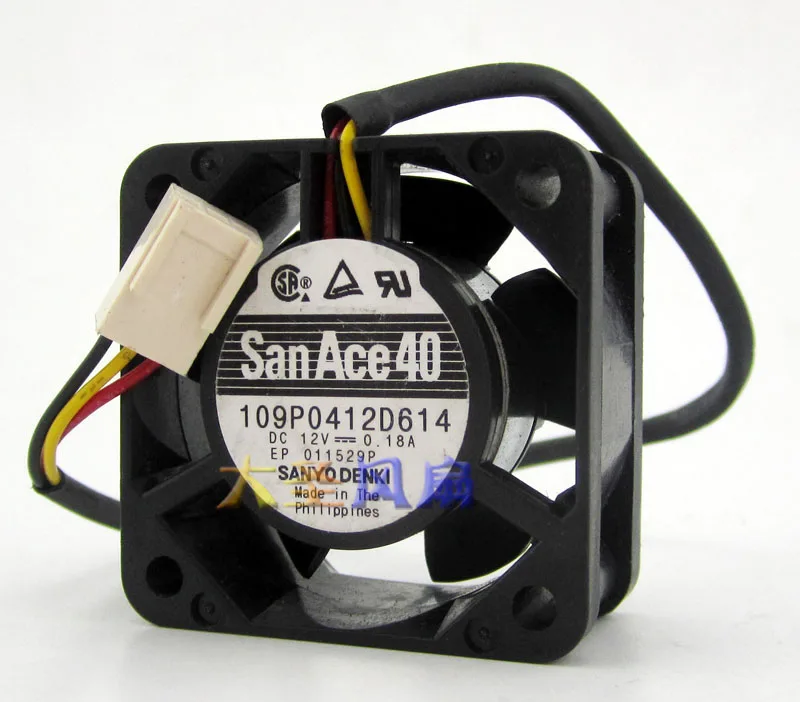 

Оригинальный 3-проводной охлаждающий вентилятор 4020 109p0412d 4 см 12В 0.18a