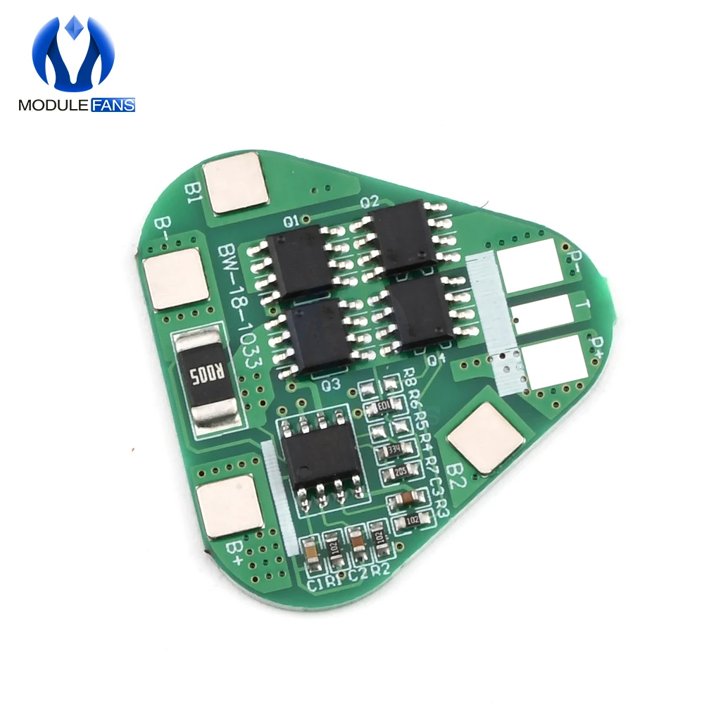 Цилиндрическая призматическая литий-полимерная батарея 3 S серии 4A Li-ion Cell PCB Module Diy