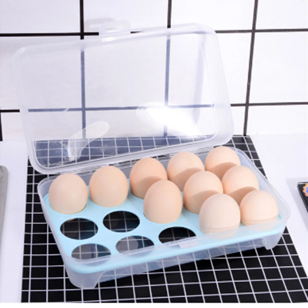Контейнер для хранения яиц на холодильник 12 ячеек пластиковый контейнер