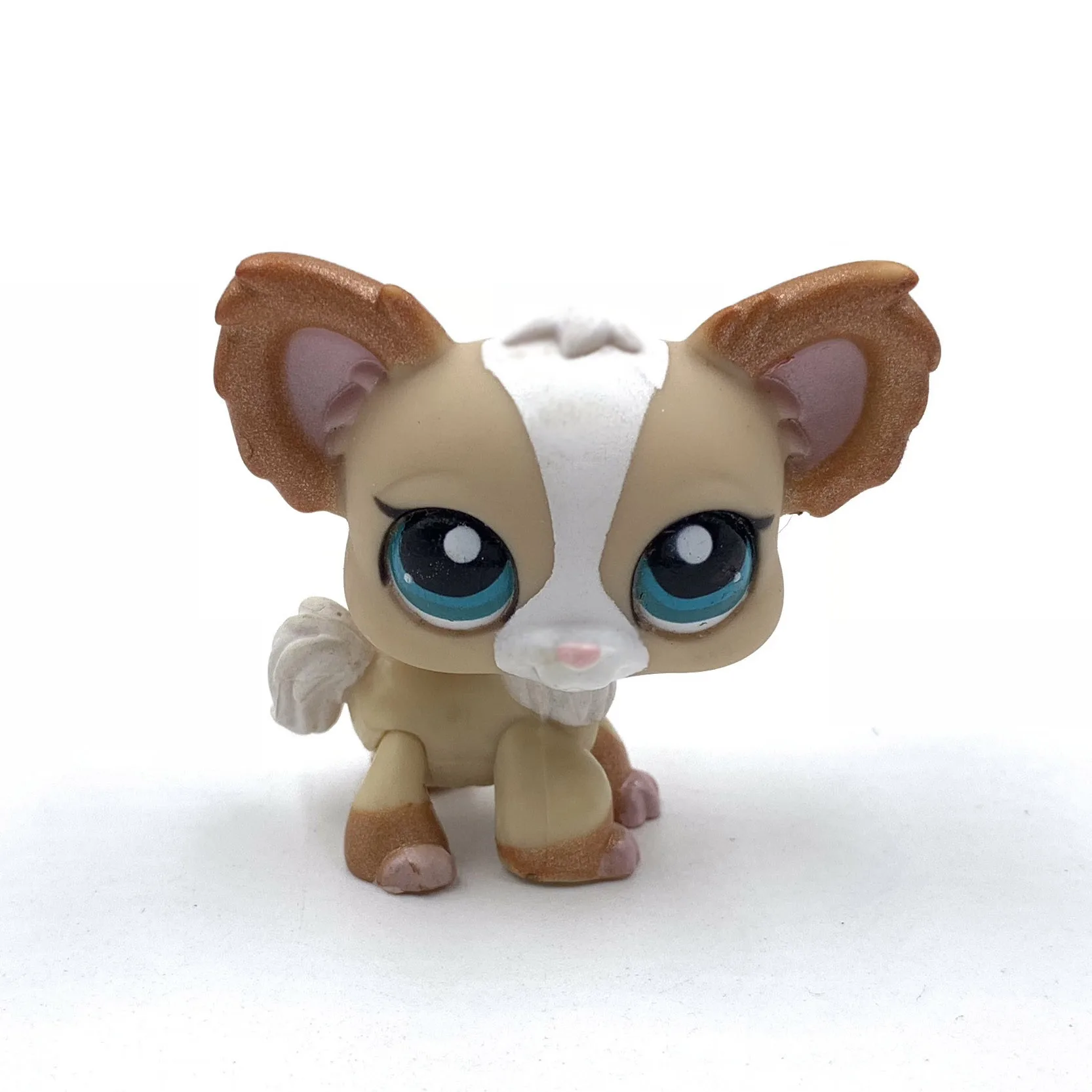 LPS кошка маленькие питомцы игрушки собака Чихуахуа #1082 Желтая Собака с голубыми
