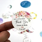 96 шт 4 см свадебные наклейки на заказ Круглый Логотип этикетка водонепроницаемые подарочные коробки персонализированные конфеты сувениры бирки день рождения Крещение