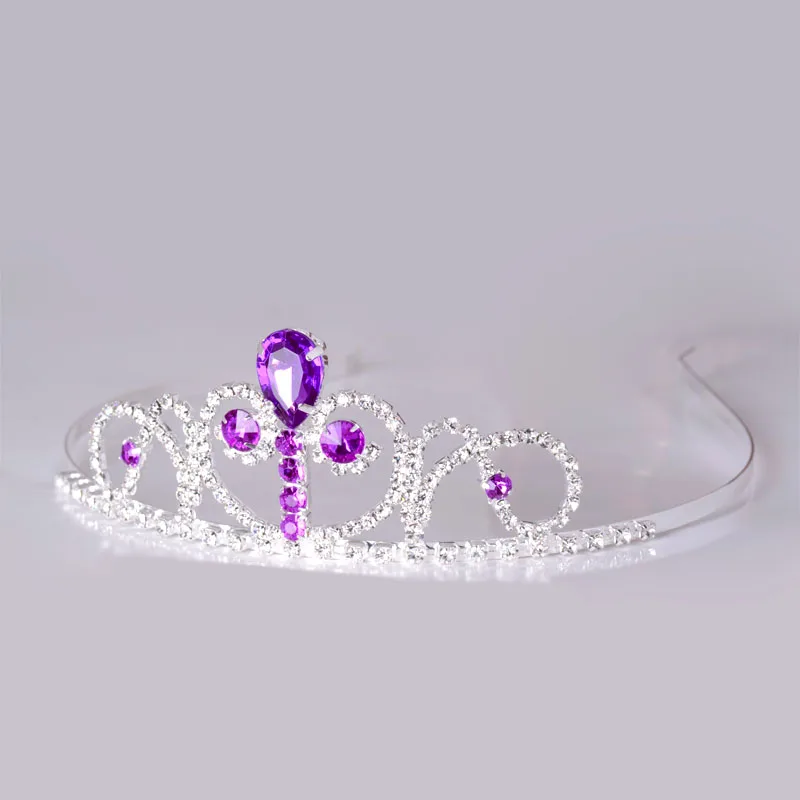 Princess Crystal Crown Jewellery Tiara Headband Fashion Flower Girls Hair Accessories Banquet Party Jewelry | Украшения и