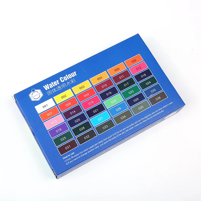 Студент живопись Твердые акварельные краски в наборе 12/18/24/36 цветов студент
