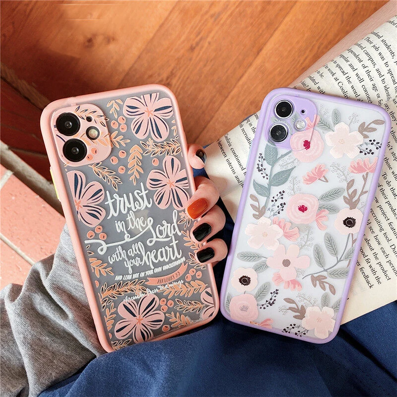 

Flower Case For Samsung A52 Case S21 Ultra Plus S20 FE Shockproof Funda Samsung A12 A51 A12 A32 A71 A22 A50 A31 A03S A13 Cover