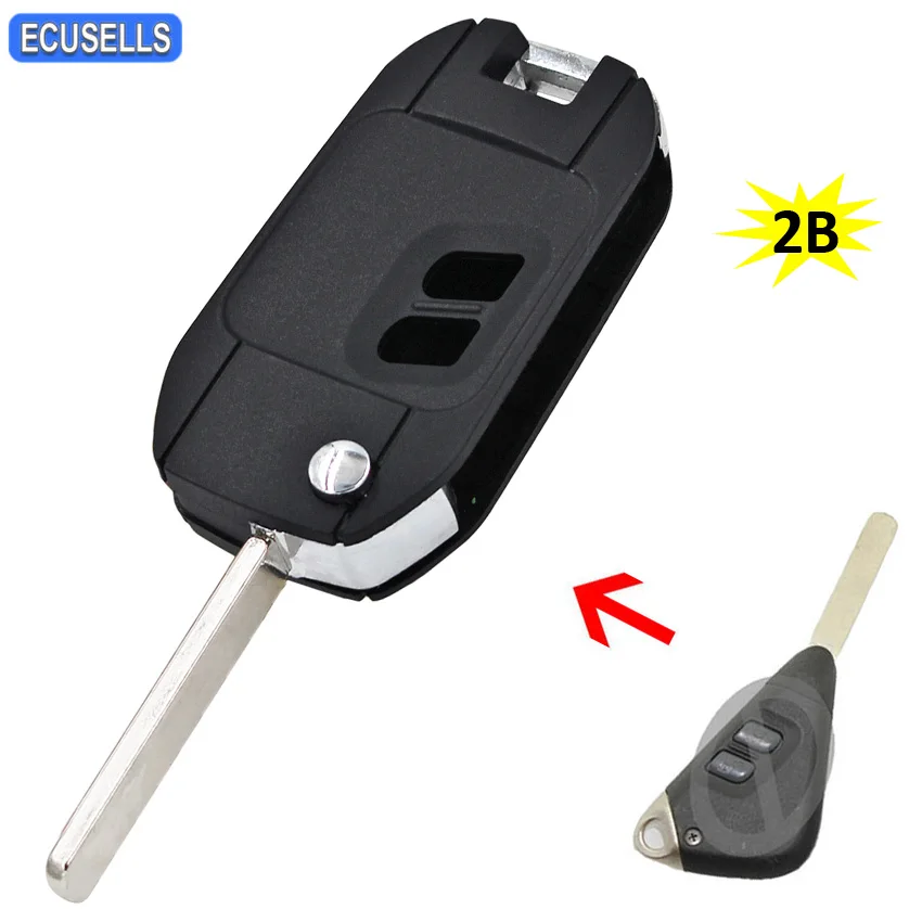 Модифицированный складной чехол для ключа с двумя кнопками умный Subaru Legacy Forester