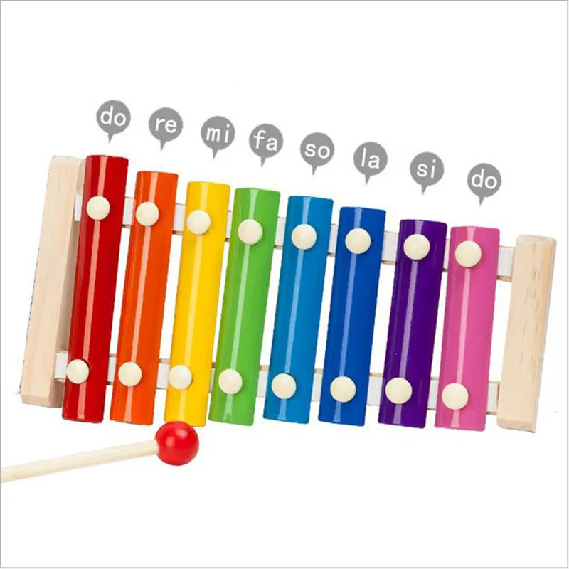 Pudcoco Kids Children's Musical Toys For Toddler Instruments Xylophone Educational Intelligence Developmental Wooden Gifts | Игрушки и