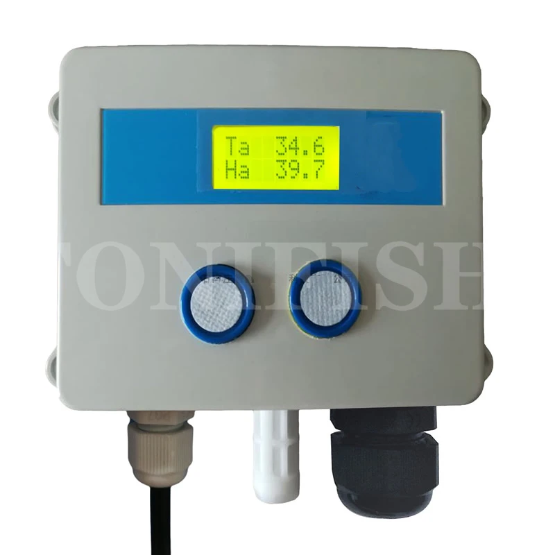 

Four-in-one sensor temperature and humidity ammonia hydrogen sulfide network transmitter detector online monitoring RJ45 TCP