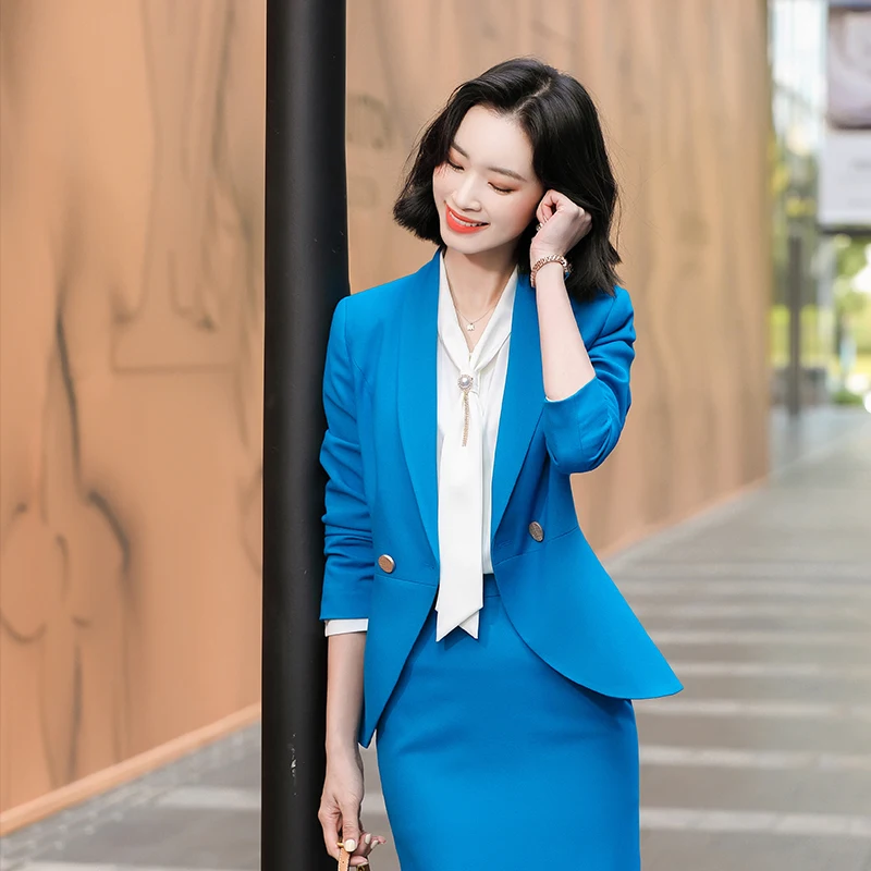 Костюмы женские деловые из высококачественной ткани офисные брючные костюмы в