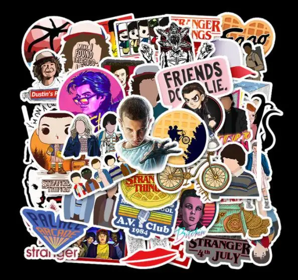 50 шт. в упаковке Набор наклеек Stranger Thing аниме-игрушка - Цена: 