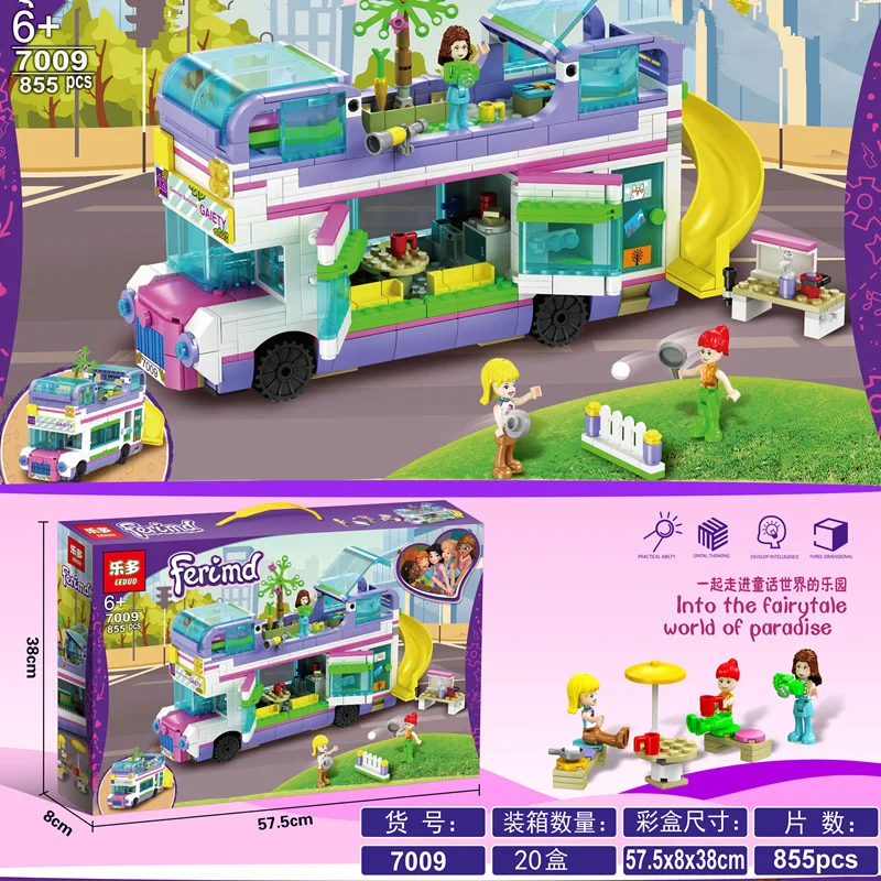 Конструктор автобус дружбы совместимый с Lepining 41395 | Игрушки и хобби