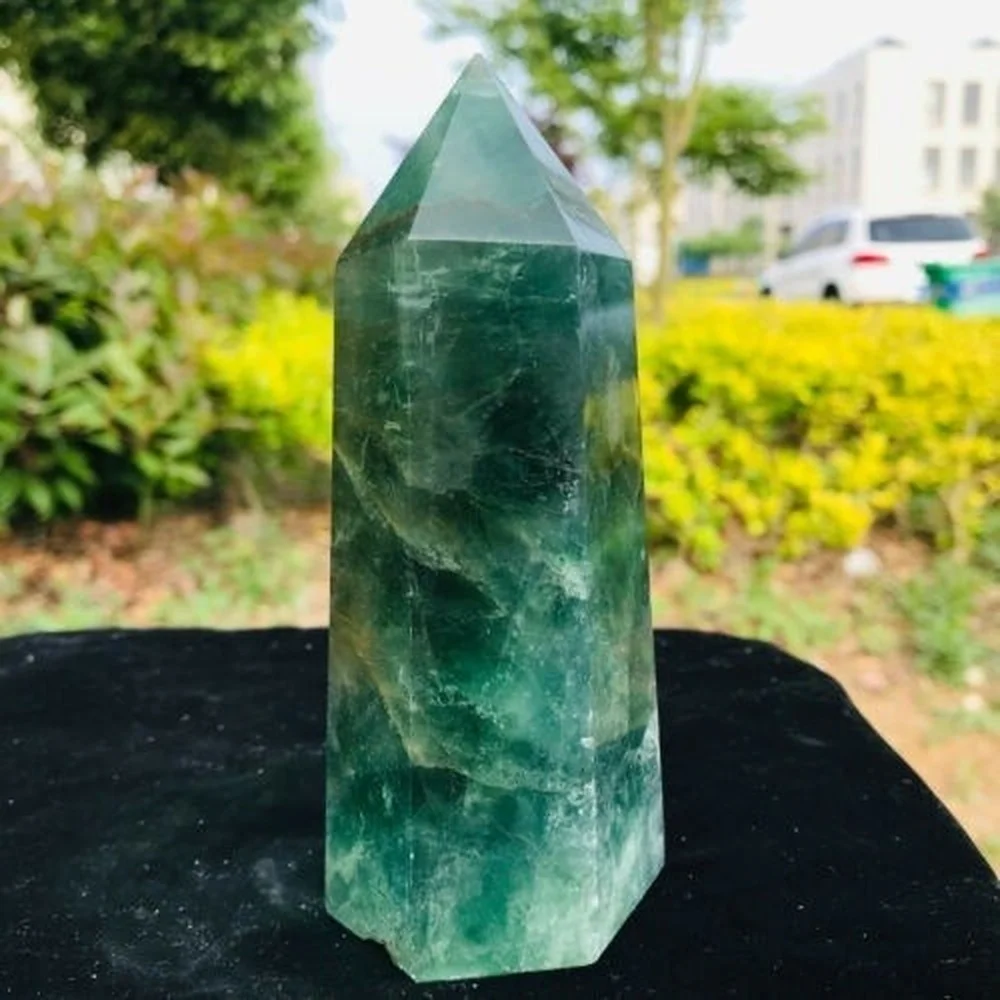 

500g/700g/1000gNatural Beautiful Fluorite Quartz Crystal Obelisk point Healing