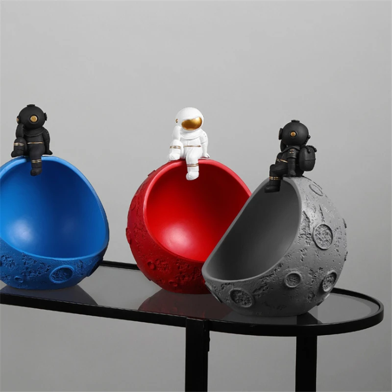 

NORDIC 26X20CM в виде космонавта астронавт поднос плодоовощ ключ конфетная коробка для хранения еды для перекуса статус украшения гостиной винны...