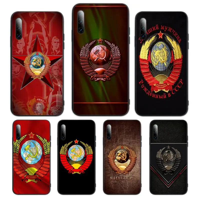 

USSR Flag Phone Case For Samsung S note S10E 6 7 8 9 10 20 plus edge lite Cover Fundas Coque