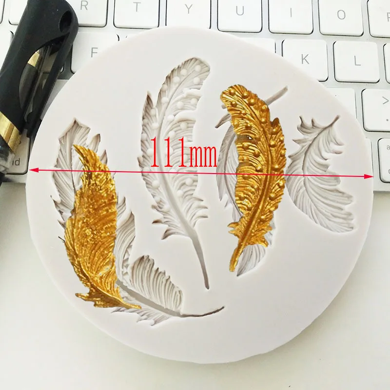 

1pc Feather Wings cake mold fondant mold cake decorating tools silicone mould DIY cake baking Tools FTM1517