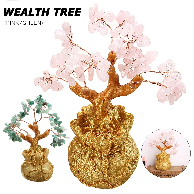 1 шт для денег богатства дерево детей с украшением в виде кристаллов Стиль