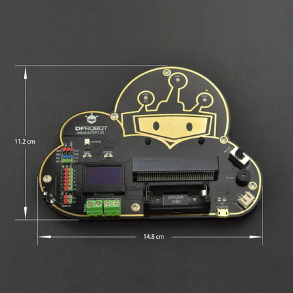DFRobot micro: бит IoT Плата расширения с OLED экран 2 способ Мотор привод сервопривод WiFi