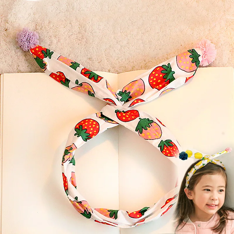 

Детская повязка для волос милая повязка на голову с бантом головной убор для принцессы Детская тканевая повязка для волос аксессуары для во...